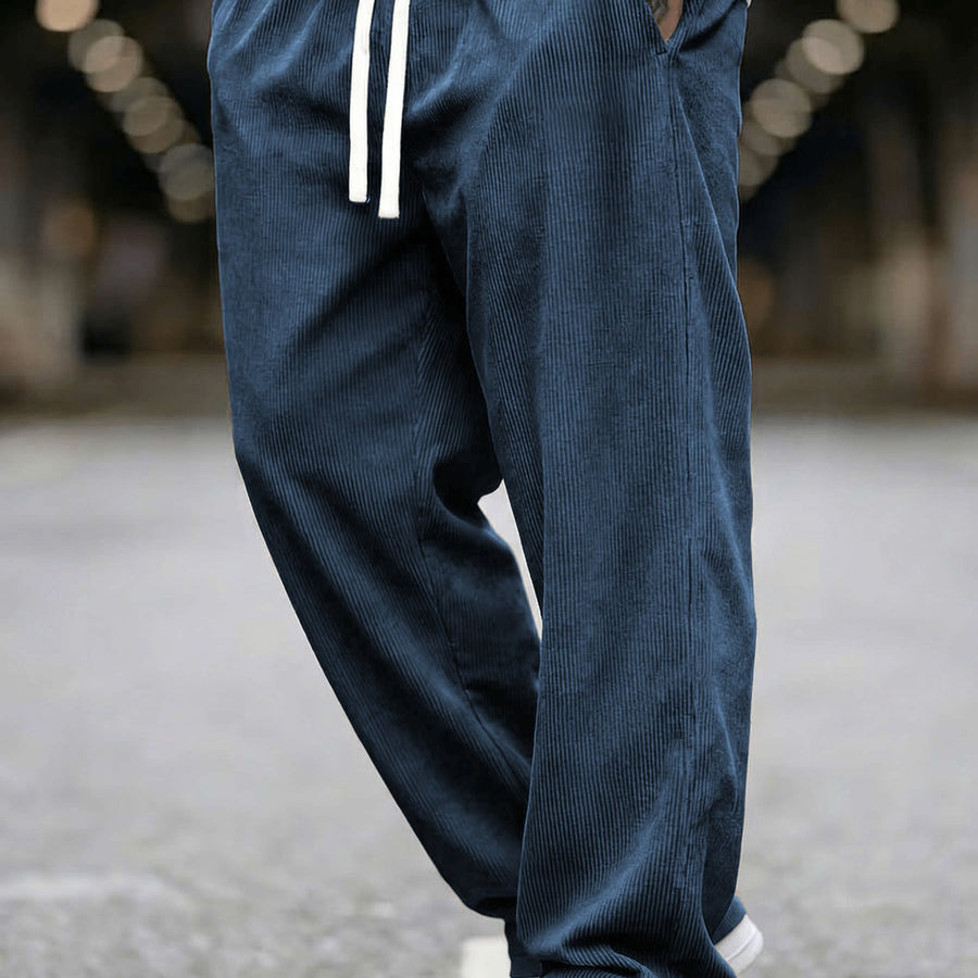 Rowan - Casual Relaxed-Fit Corduroy Pants