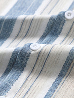 Marlowe - Textured Stripe Short-Sleeve Shirt