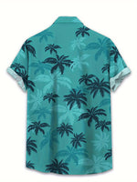 Ocean - Tropical Palm Button-Up Shirt
