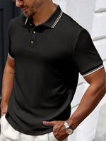 Landon - Textured Knit Polo Shirt