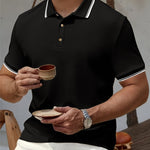 Landon - Textured Knit Polo Shirt