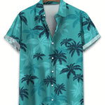 Ocean - Tropical Palm Button-Up Shirt
