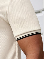 Landon - Textured Knit Polo Shirt