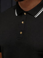 Landon - Textured Knit Polo Shirt