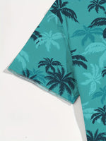 Ocean - Tropical Palm Button-Up Shirt