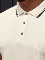 Landon - Textured Knit Polo Shirt